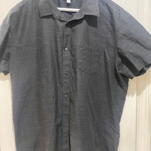 XL  men’s black button down.